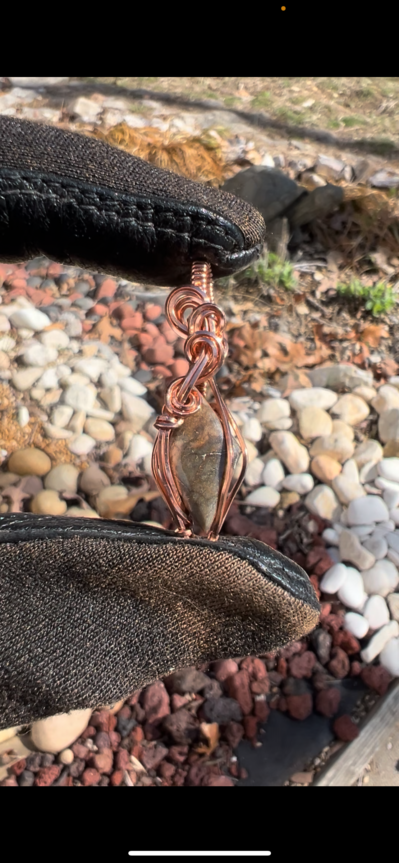 Agate Pendant/ Copper