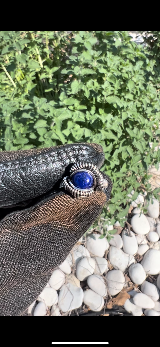 Lapis Lazuli Ring/ Size 4/ Sterling Silver